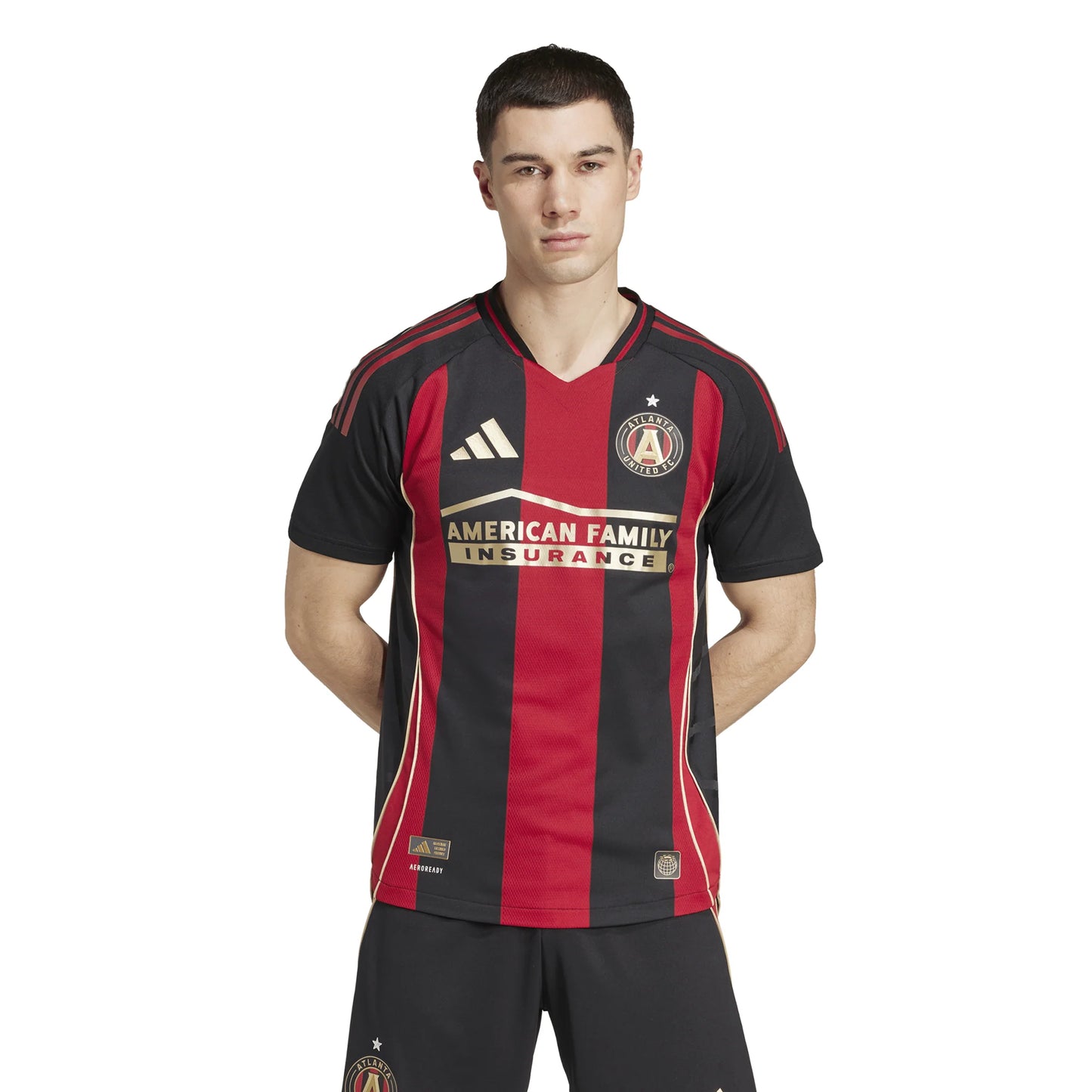 adidas Mens Atlanta United Home Authentic Jersey 25 Black