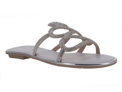 Sandalias Luna Rosa Plata para Mujer