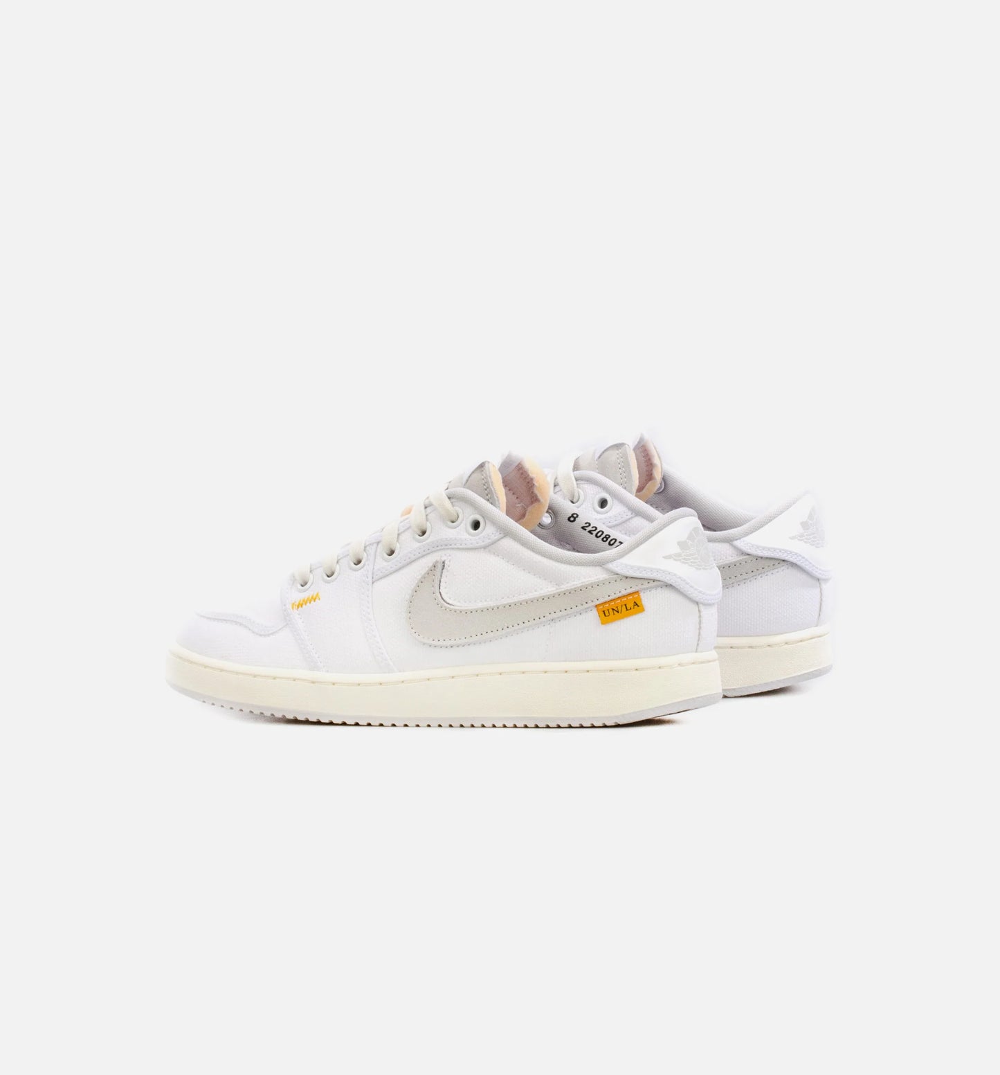 Union LA x AJKO 1 Low White Mens Lifestyle Shoe White Grey Limit One Per Customer