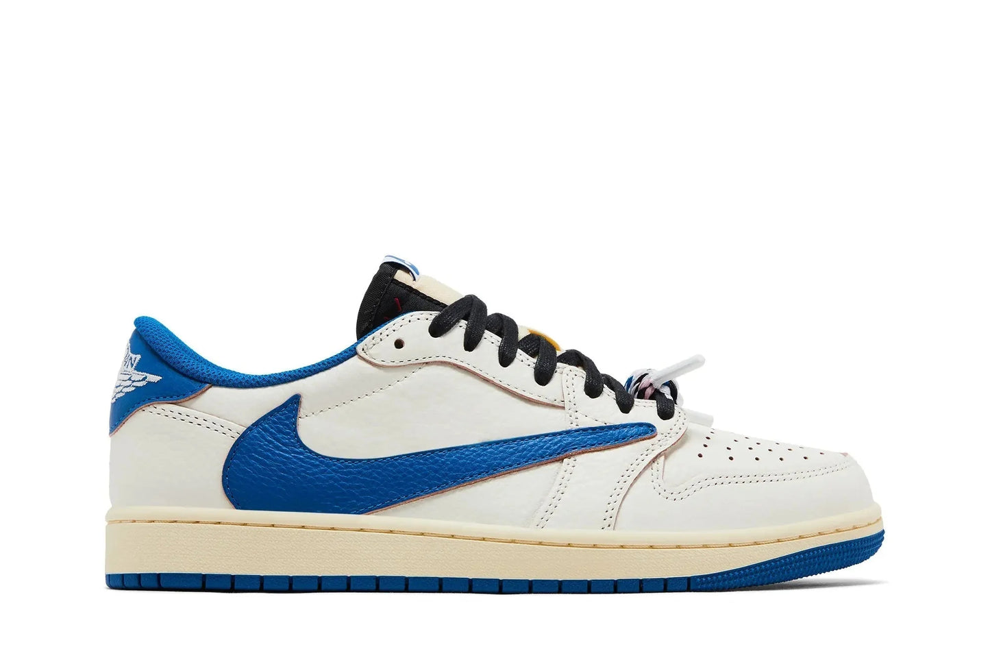 Fragment Design x Travis Scott x Jordan 1 Low OG SP Sail Military Blue