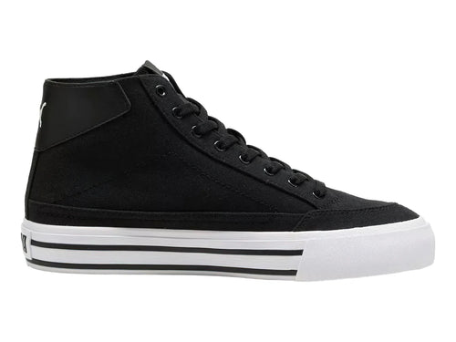 Tenis PUMA Court Classic Vulc Mid Negro y Blanco para Hombre