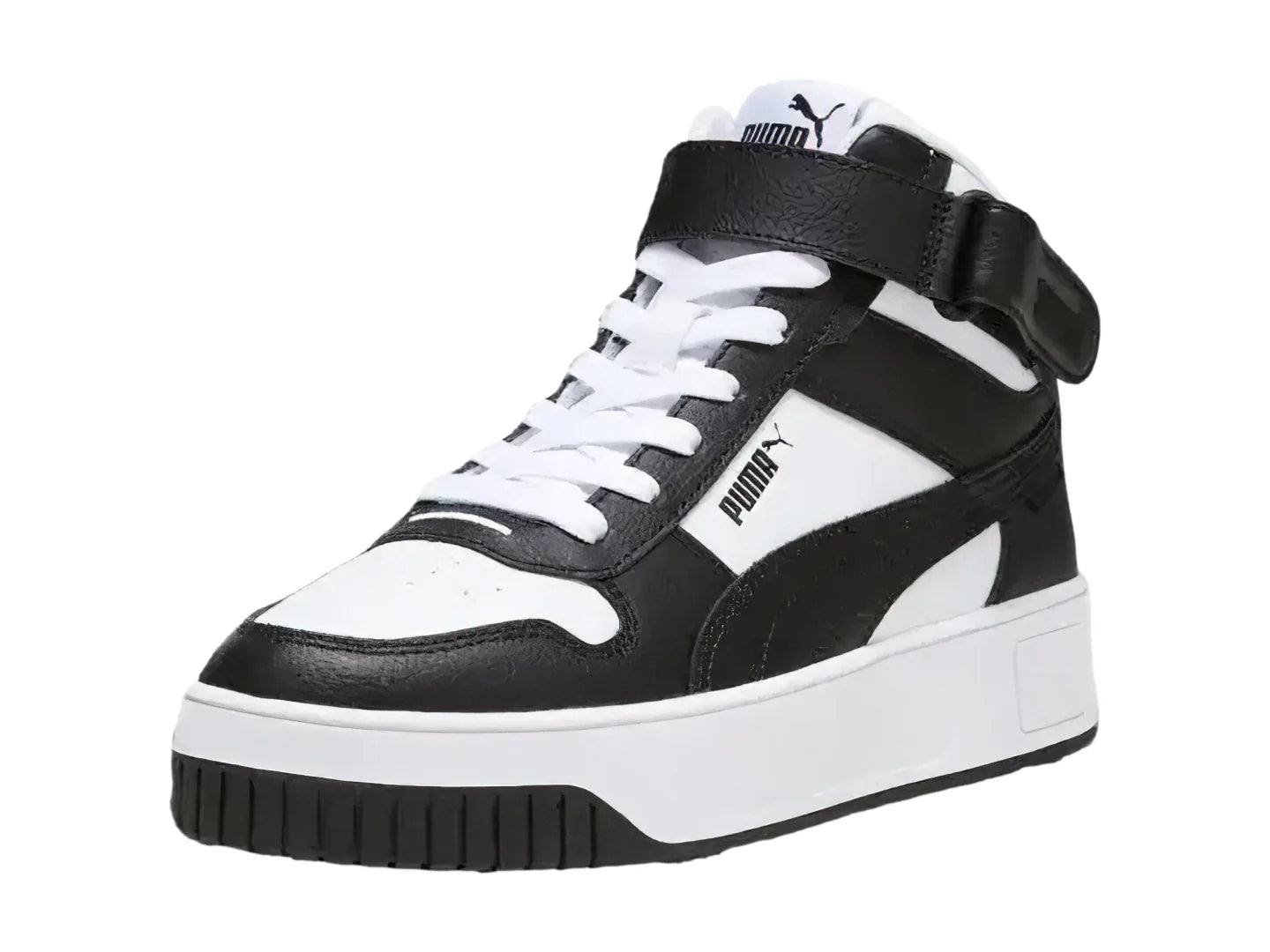 Tenis PUMA Carina Street Mid Blancos y Negros para Mujer