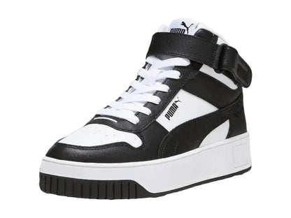Tenis PUMA Carina Street Mid Blancos y Negros para Mujer