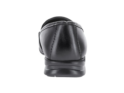 Zapatos Planos de Piel Negro Luna Rosa para Mujer