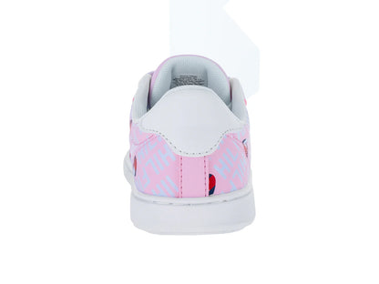 Tenis Tommy Hilfiger Iconic Court Rosa y Blanco para Niña
