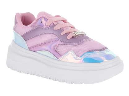 Tenis New Boys Tornasol Rosa para Niña