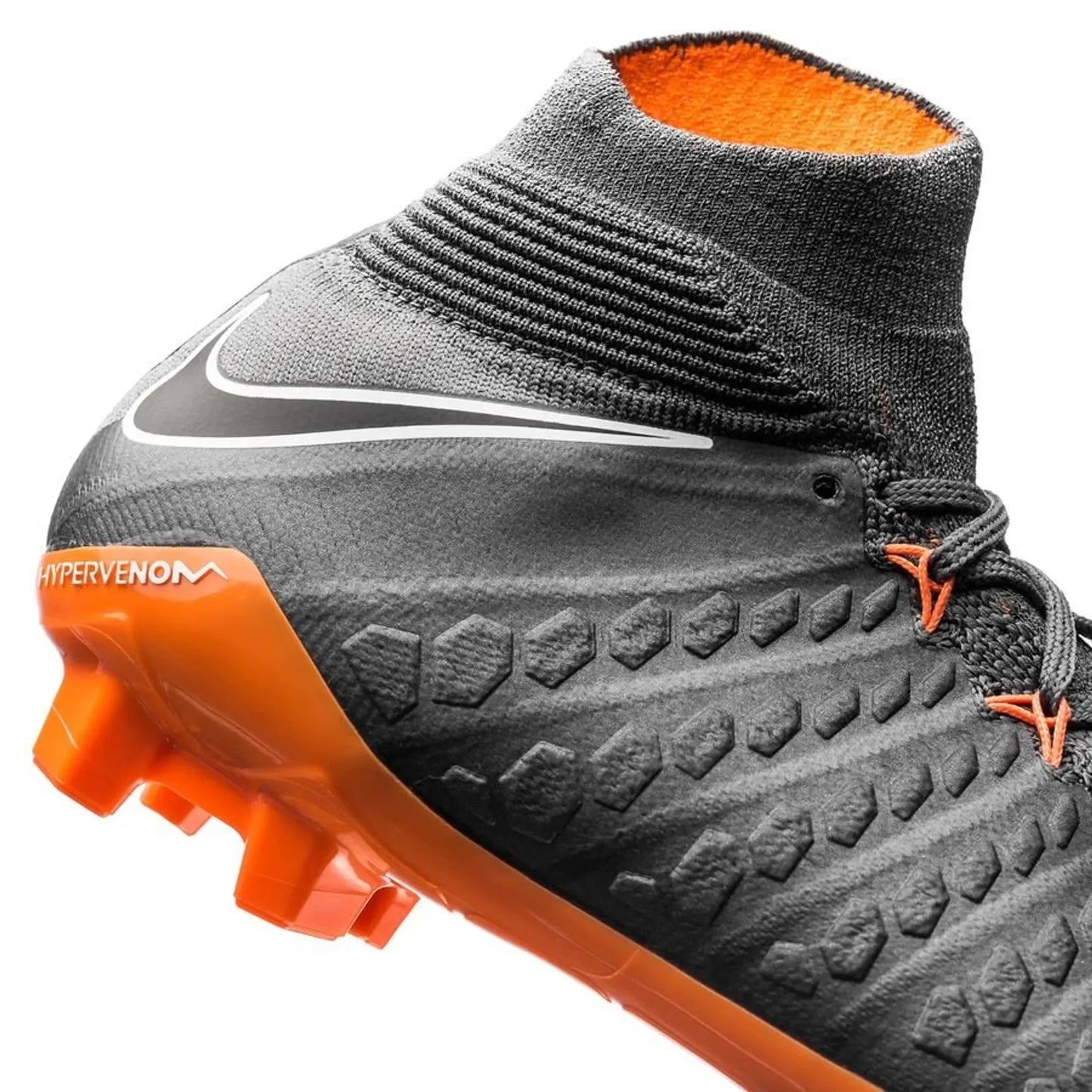 Nike JR Hypervenom Phantom 3 Elite DF FG Dark Grey Total Orange White