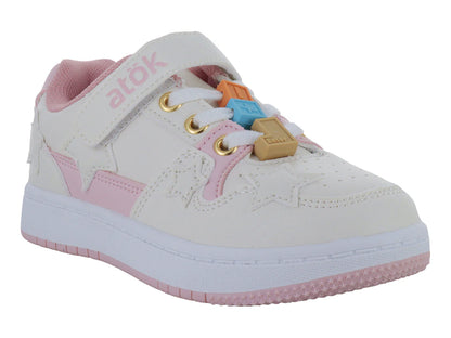 Tenis ATOK Blanco y Rosa para Niña