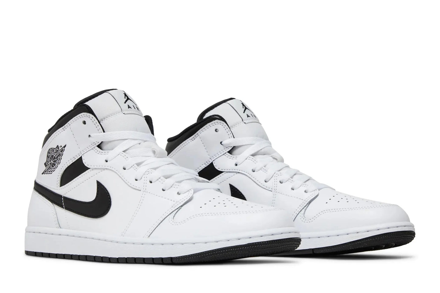 Jordan 1 Mid White Black