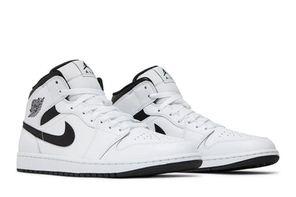 Jordan 1 Mid White Black