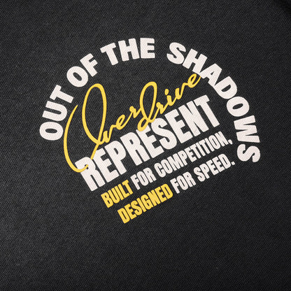 Out Of The Shadows T Shirt Stained Black