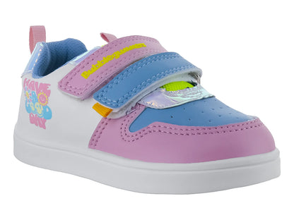 Tenis Buble Gummers Tiara Blanco y Rosa para Niña