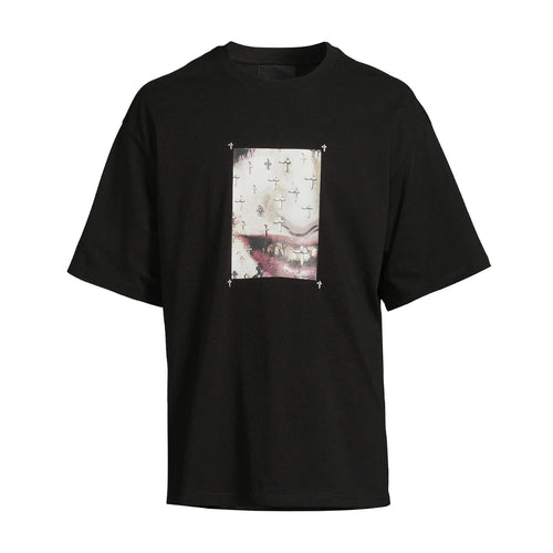 RtA Colin Cross T-Shirt - Black