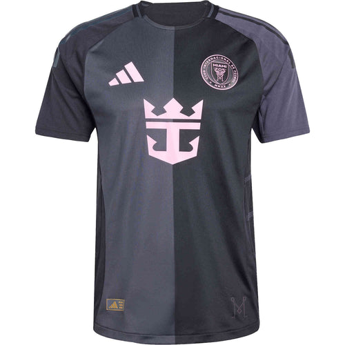 adidas Mens Inter Miami CF Away Authentic Jersey 25 26 Black