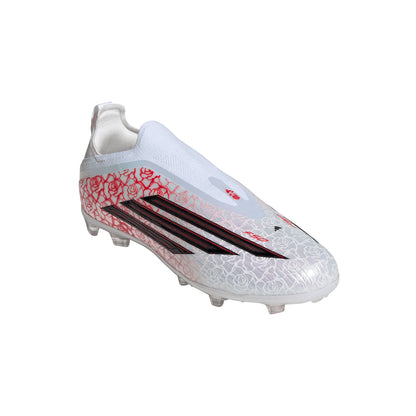 adidas F50 Elite Laceless FG Firm Ground Youth Soccer Cleats White Black Red