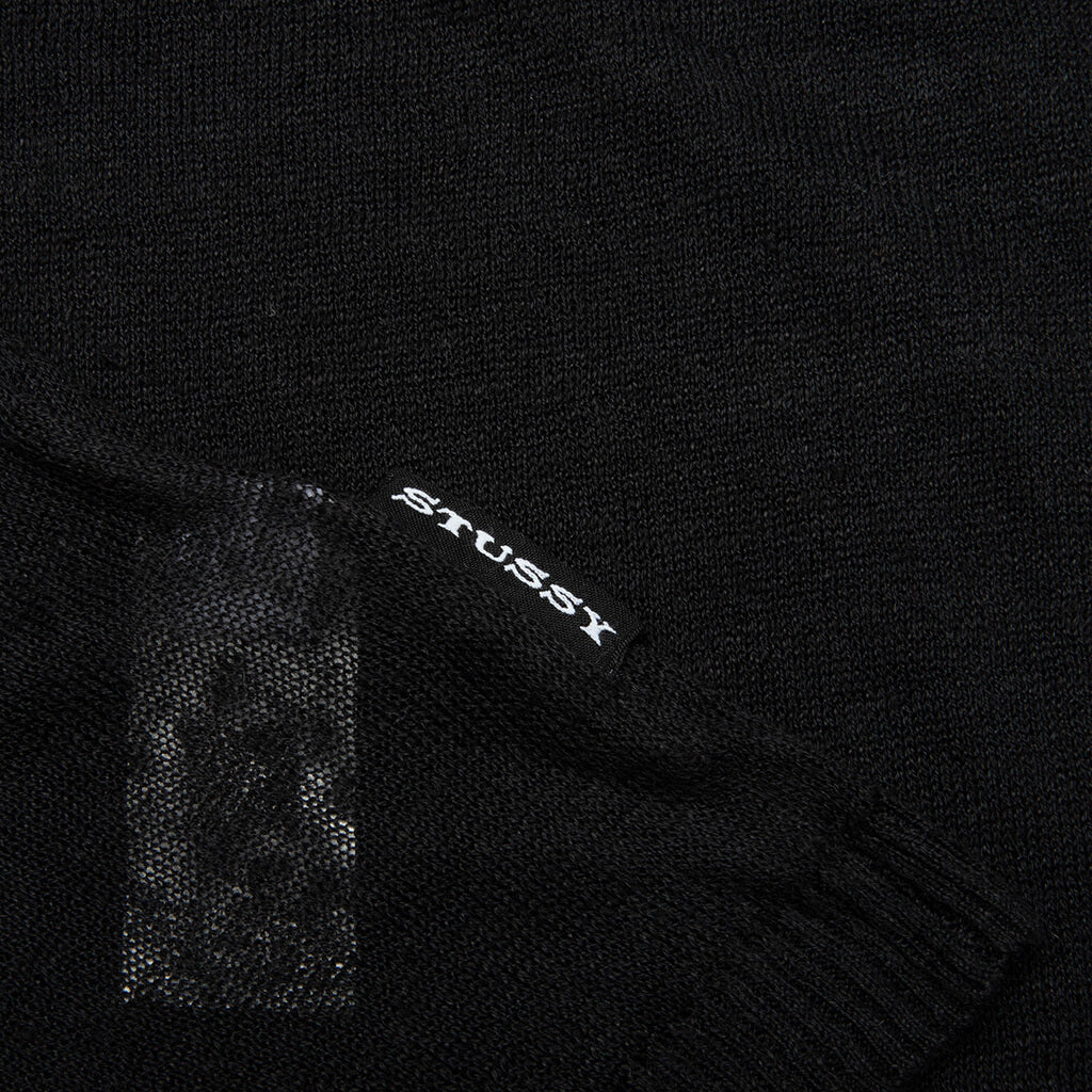 Lightweight Striped Sweater Black