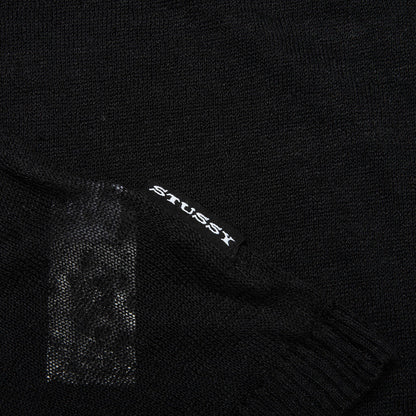 Lightweight Striped Sweater Black
