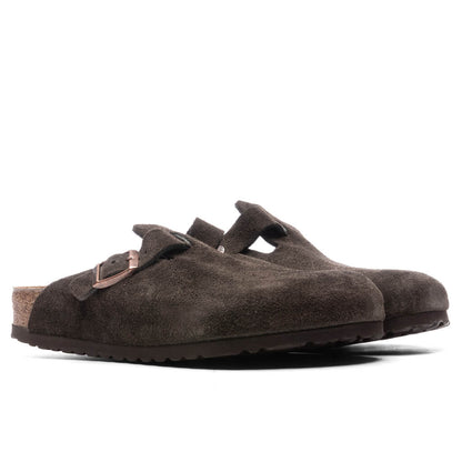 Wide Boston Soft Footbed Suede Mocha