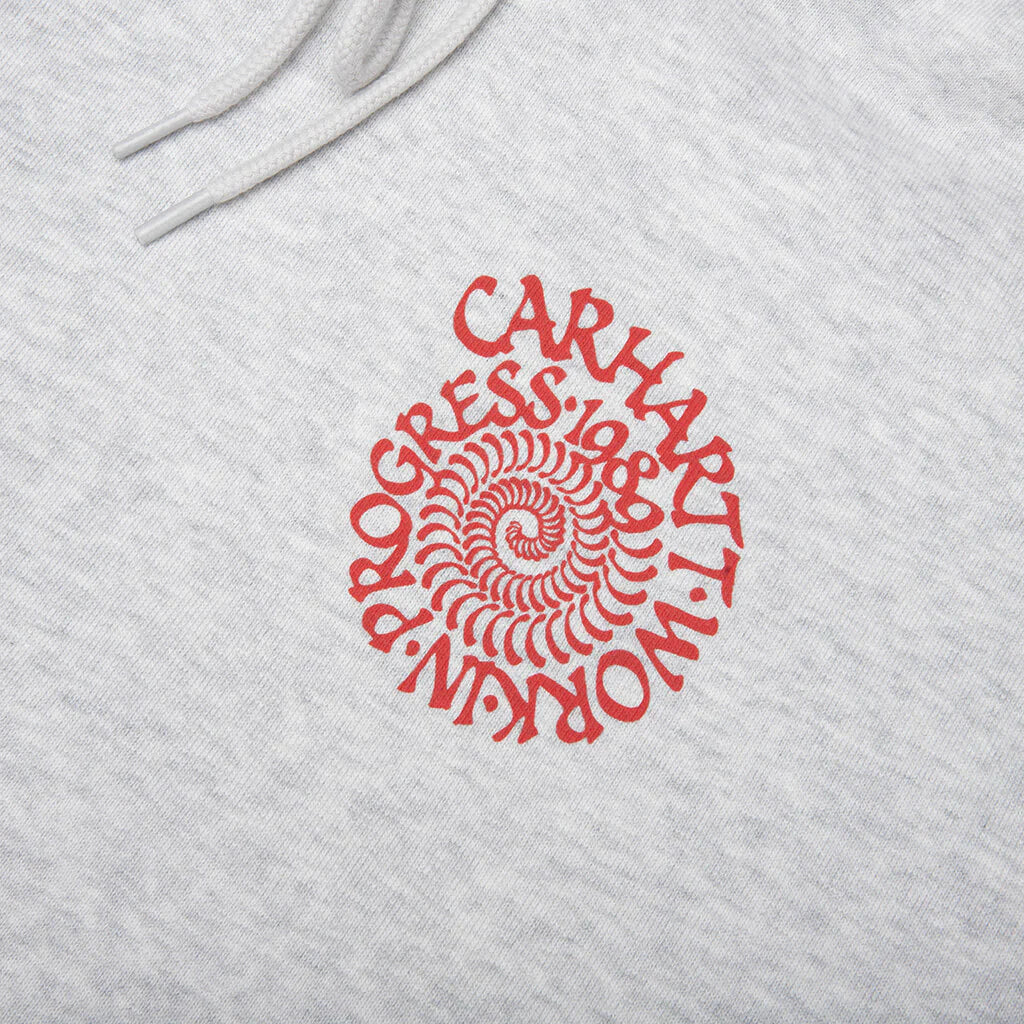Hooded Spiral Sweatshirt Ash Heather