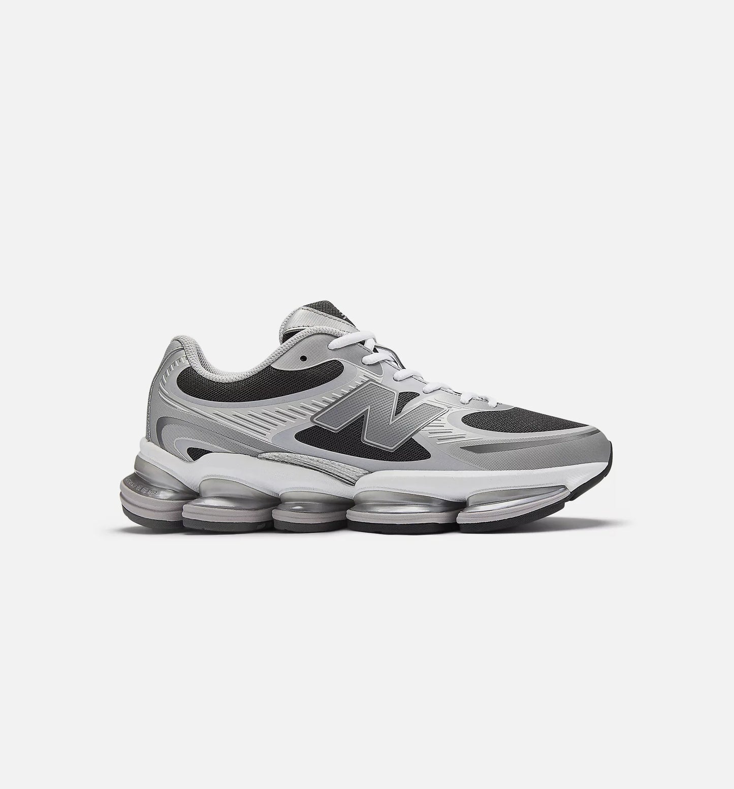 ABZORB 2000 Mens Lifestyle Shoe Silver Metallic Faded Black