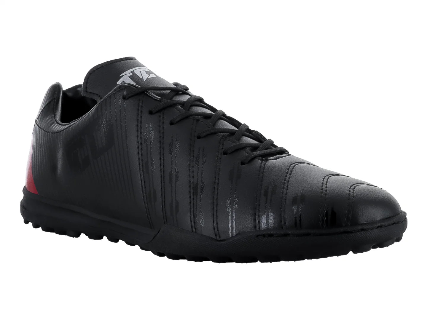 Tenis de Fútbol Leon Trucco Negro con Rojo para Hombre