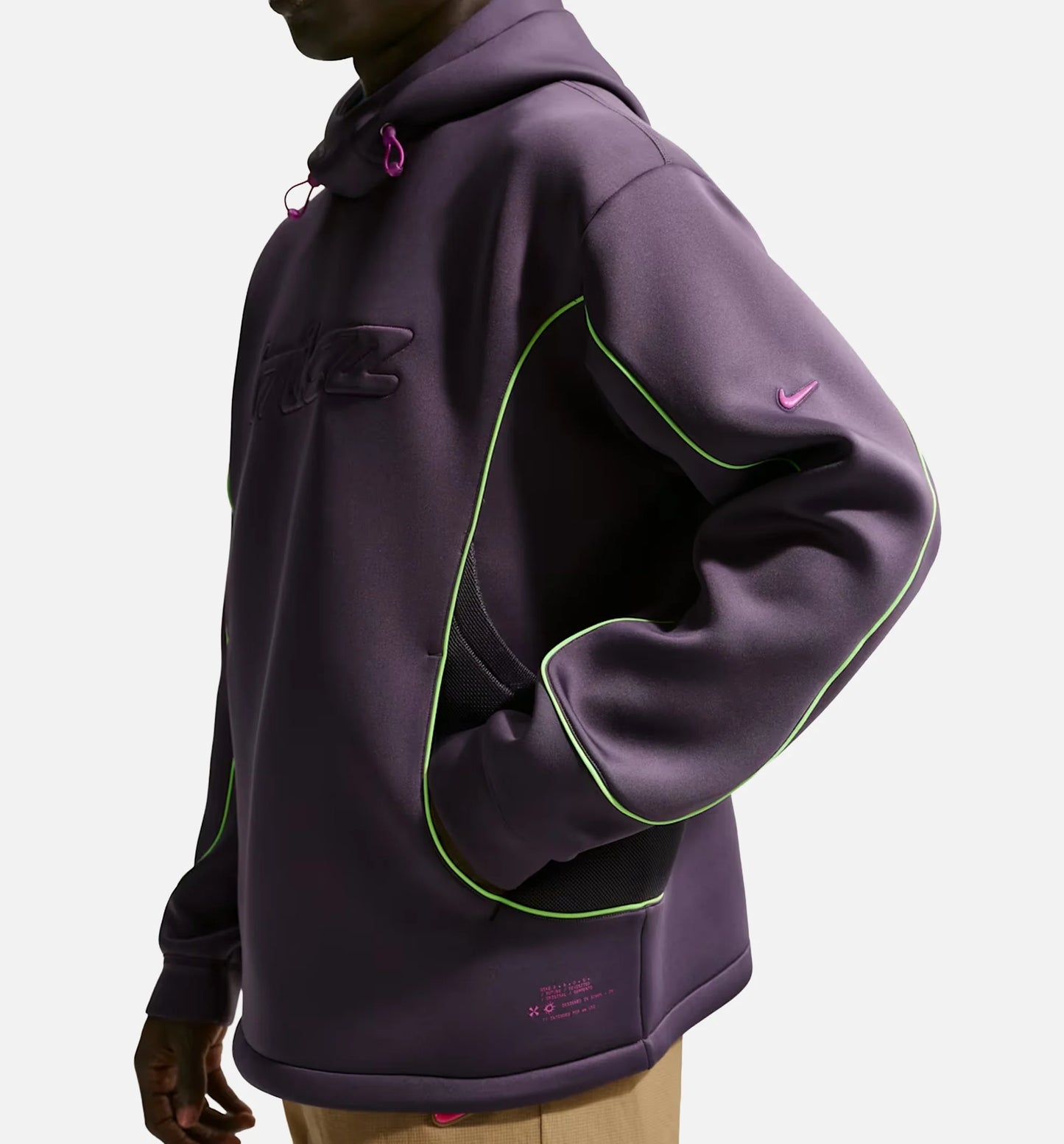 Project FROG Bubble Mesh Pullover Mens Hoodie Dark Raisin Brilliant Blue Voltage Green Vivid Purple