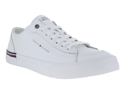 Tenis Tommy Hilfiger Corporate Vulc Leather Blancos para Hombre