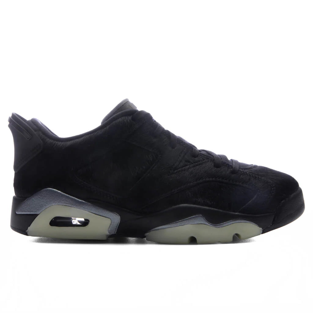 Womens Air Jordan 6 Retro Low Blackout Triple Black