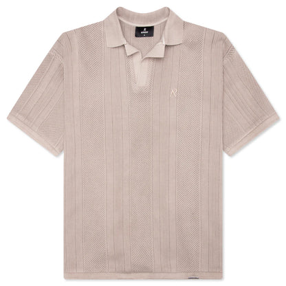 Open Stitch Polo Cashmere