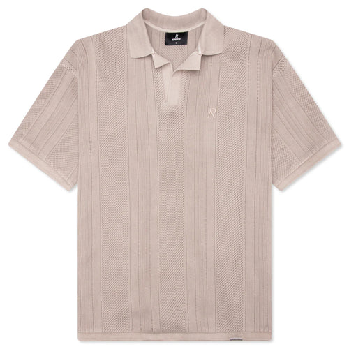 Open Stitch Polo Cashmere