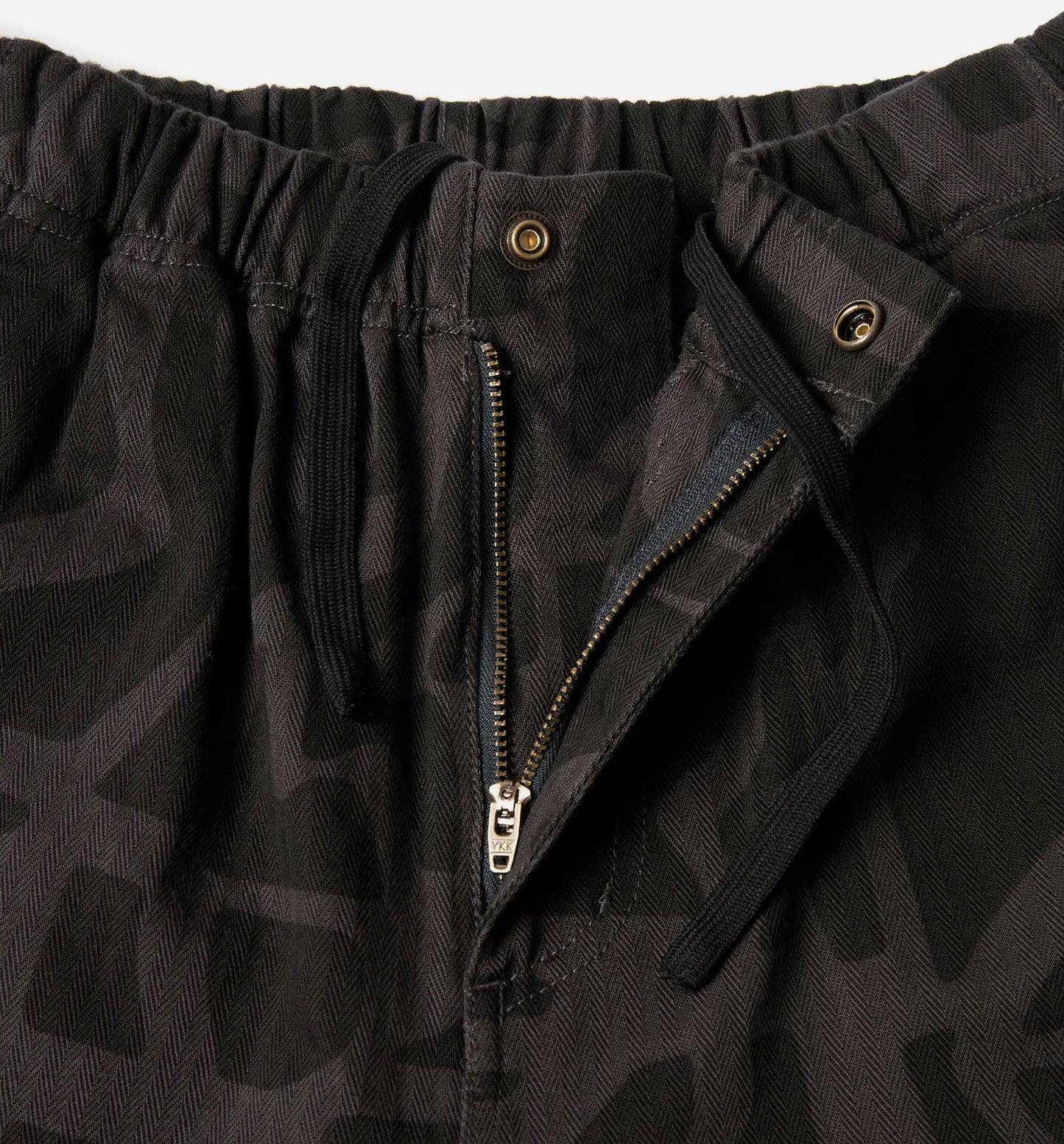 Broken Fitted Mens Pants Black