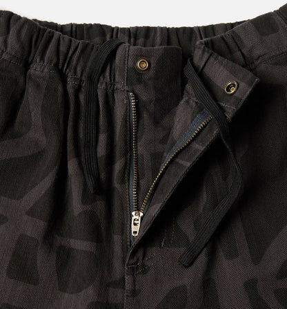 Broken Fitted Mens Pants Black