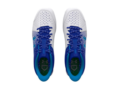 Tenis de Béisbol Under Armour Leadoff Mid Azul y Blanco para Hombre