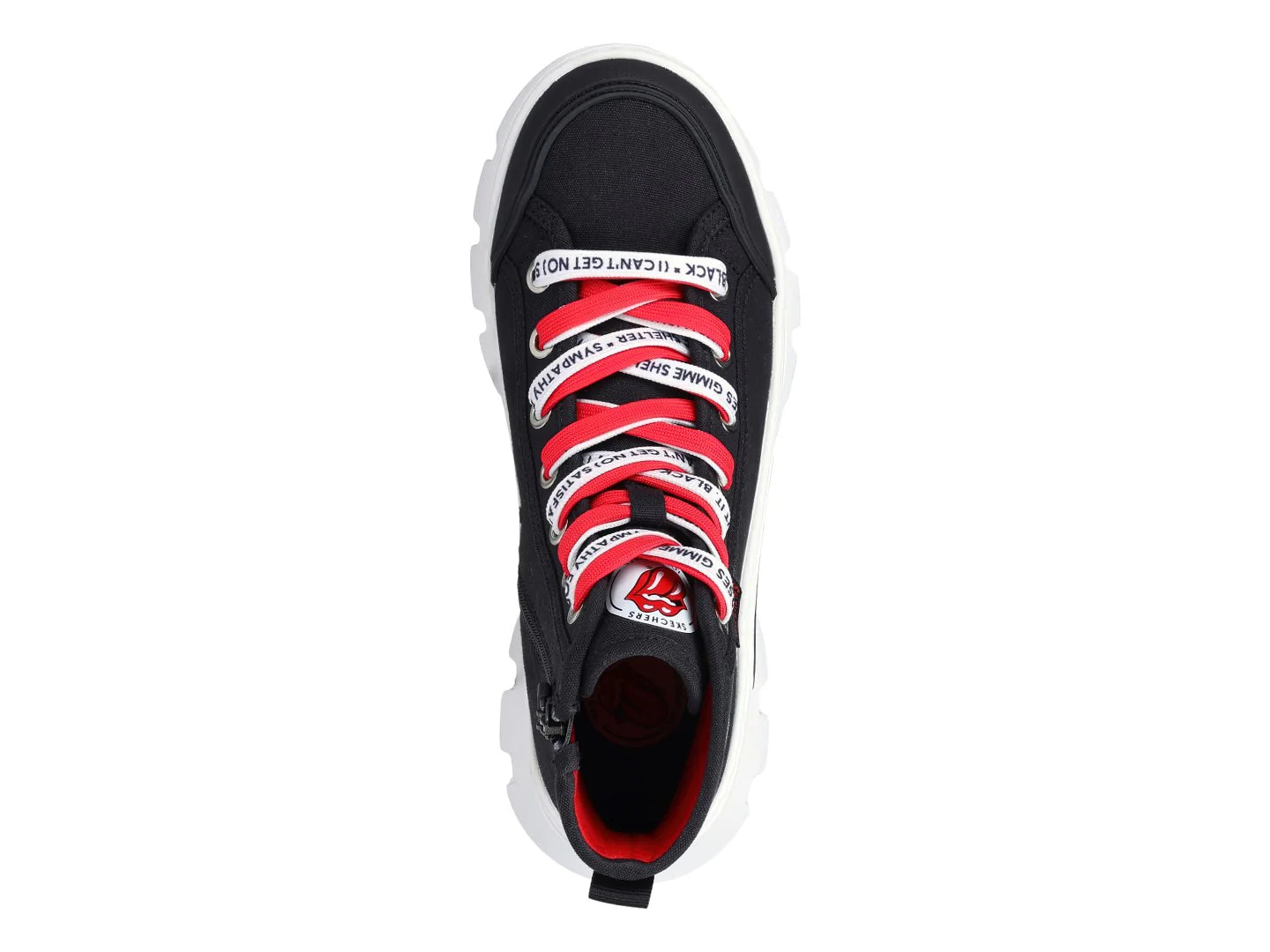 Tenis Skechers Roadies Surge Negro y Rojo para Mujer