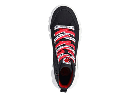 Tenis Skechers Roadies Surge Negro y Rojo para Mujer