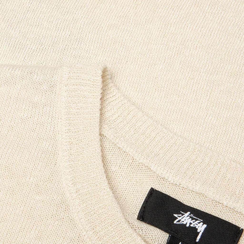 Lightweight Striped Sweater Bone