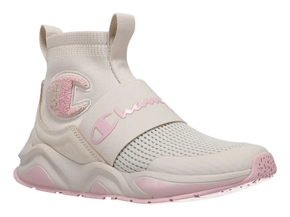 Tenis Champion Rally Pro Beige y Rosa para Mujer