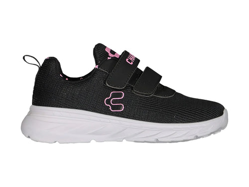 Tenis Charly Negro con Rosa para Niña