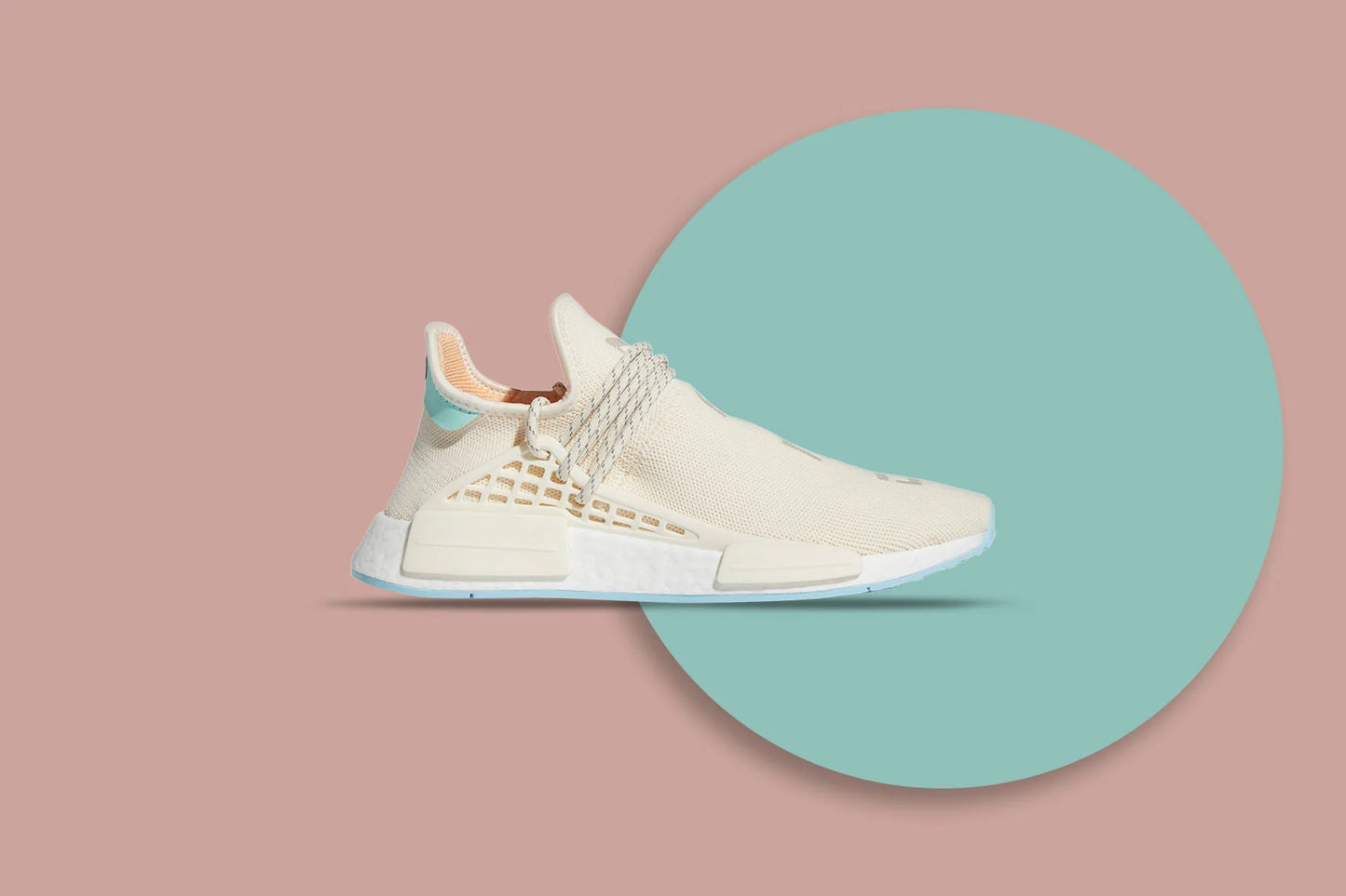 Pharrell Wiilliams NMD Hu NERD Chalk White Glow Orange