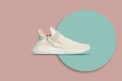 Pharrell Wiilliams NMD Hu NERD Chalk White Glow Orange