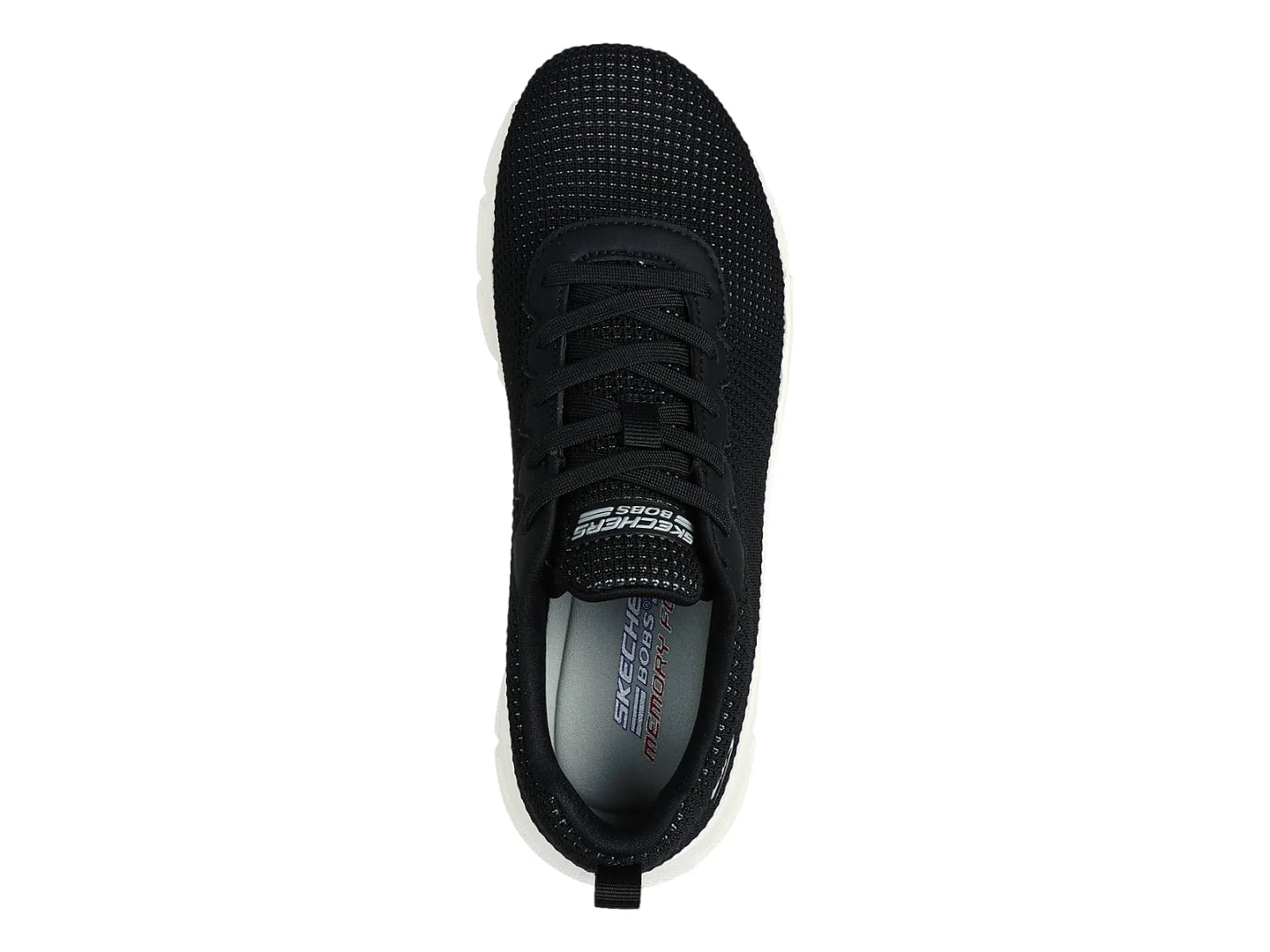 Tenis Skechers BOBS B Flex Negro y Blanco para Mujer