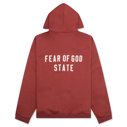 Heavy Fleece Fullzip Hoodie Crimson
