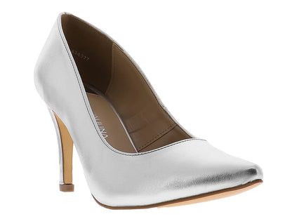 Zapatillas Stiletto Lady Paulina Plata para Mujer