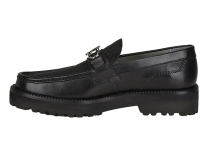 Zapato Cuadra de Mantarraya Negro para Hombre