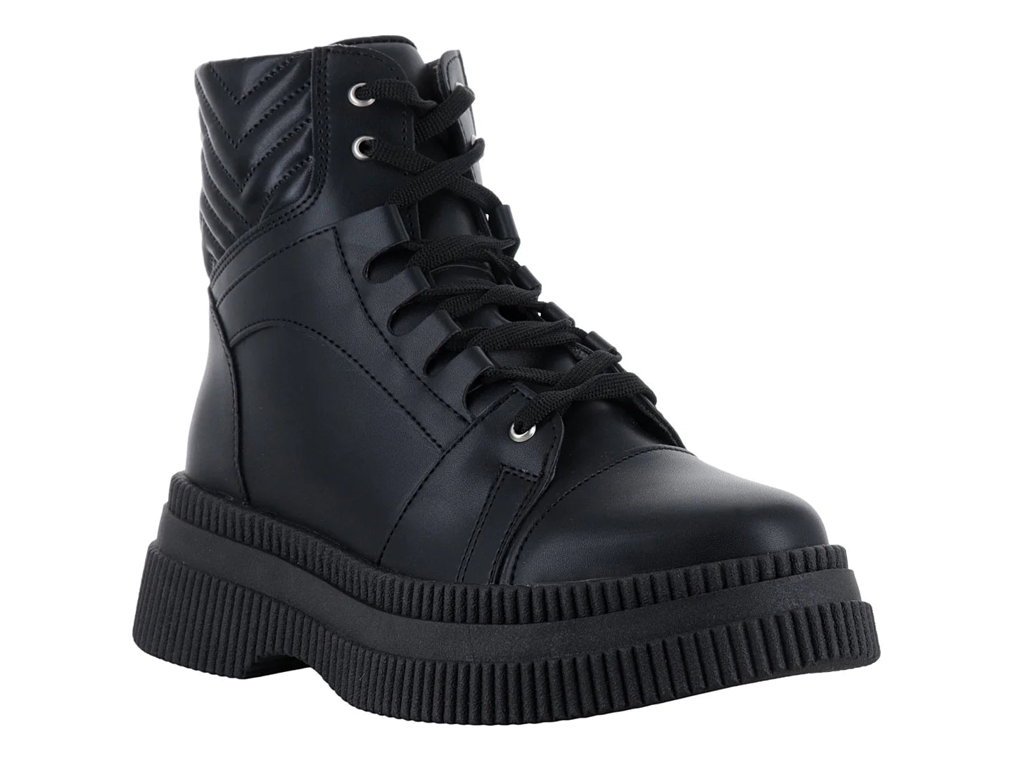 Botines Combat MeliAna Negro para Mujer