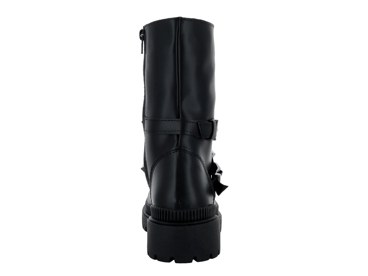 Botines Combat Luna Rosa Negros para Mujer