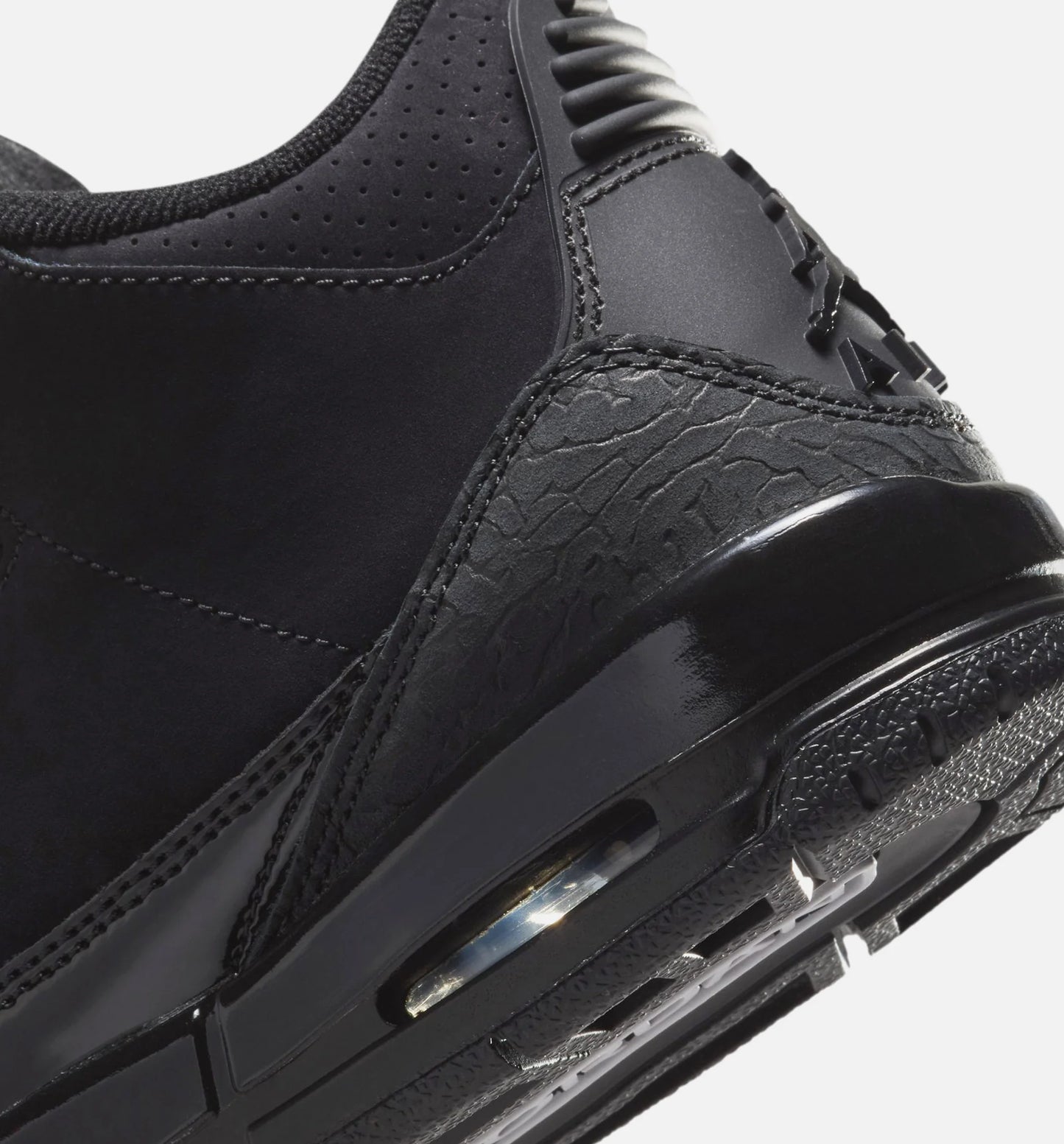 Air Jordan 3 Retro Black Cat Grade School Lifestyle Shoe Black Dark Charcoal Black Free Shipping