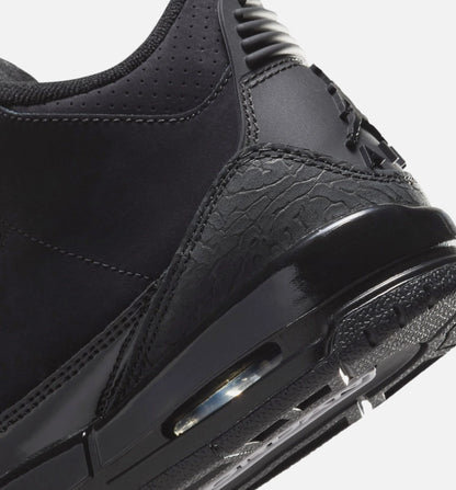 Air Jordan 3 Retro Black Cat Grade School Lifestyle Shoe Black Dark Charcoal Black Free Shipping