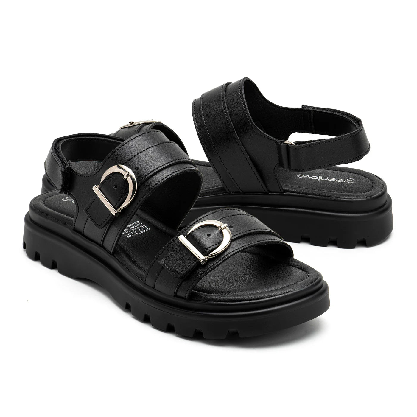 Sandalias Green Love Negro para Mujer