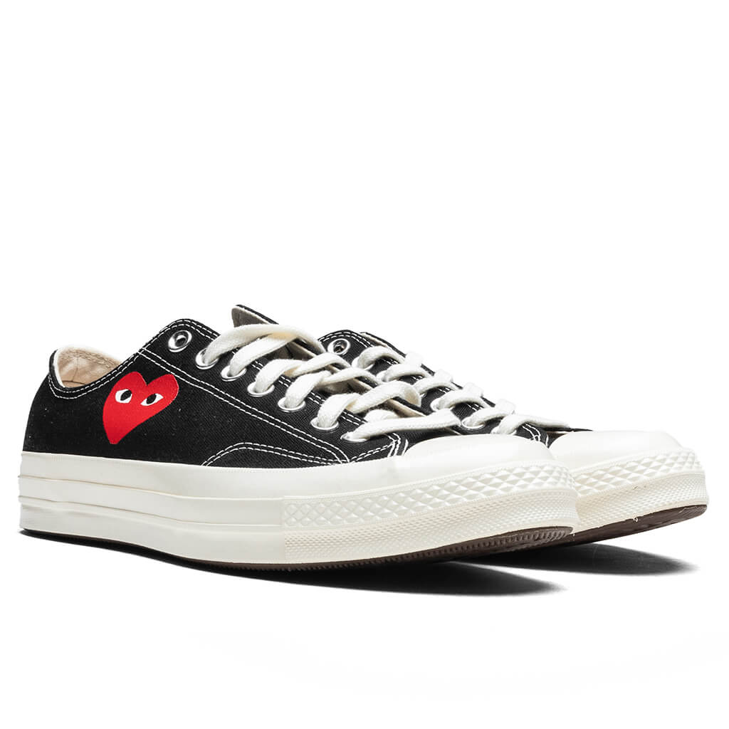 Converse x Comme Des Garcons PLAY All Star Chuck 70 Ox Small Red Heart Black